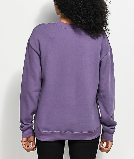 lilac crew neck sweatshirt