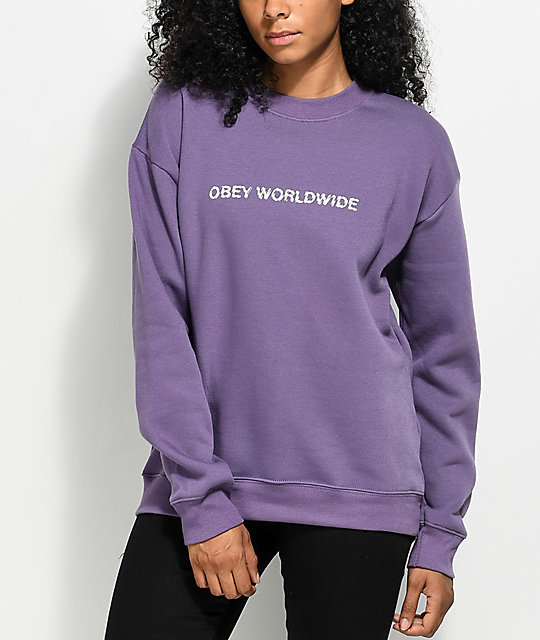 violet sweatshirt