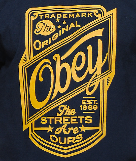 Obey Streets Are Ours Navy T-Shirt | Zumiez