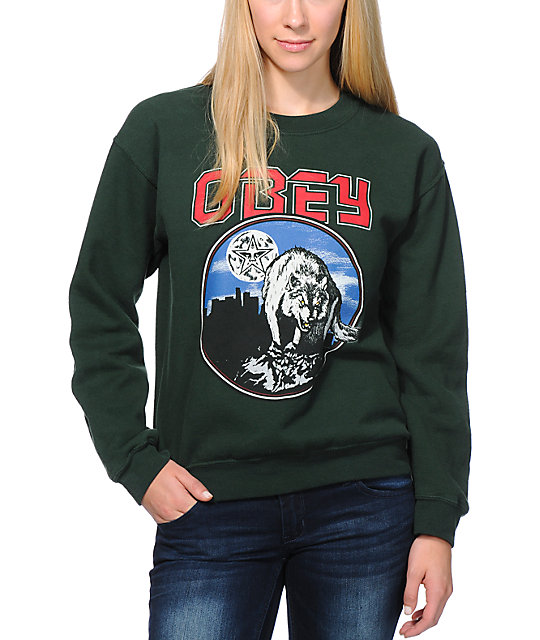 obey crew neck womens