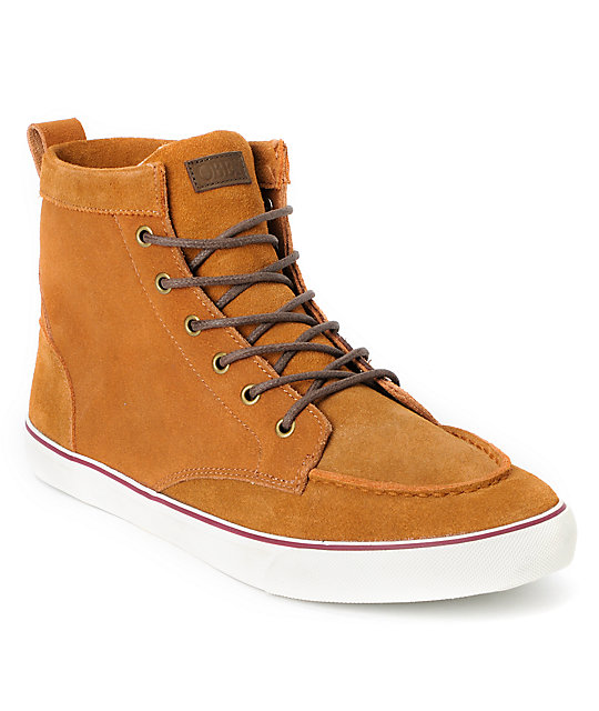 Obey x Generic Surplus High Top Brown Suede Shoe at Zumiez : PDP