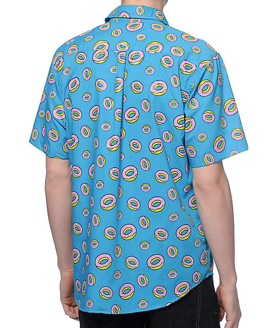 Odd Future All Over Donut Button Up Shirt | Zumiez
