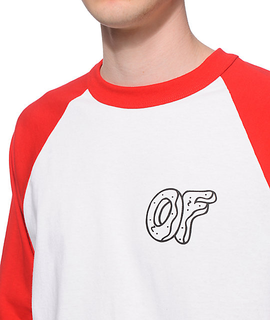 red baseball t shirt