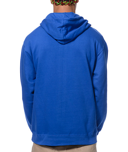 royal blue pullover hoodie