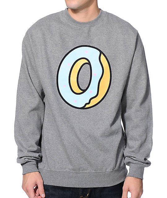 Download Odd Future Single Donut Heather Grey Crew Neck Sweatshirt ...