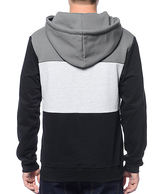 tri color hoodie