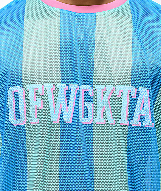 Odd Future Vertical Stripe Teal Soccer Jersey Zumiez