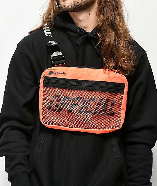 Official Utility Orange Chest Bag Zumiez