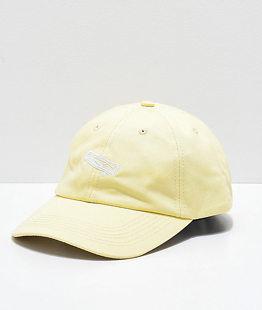 light yellow baseball cap