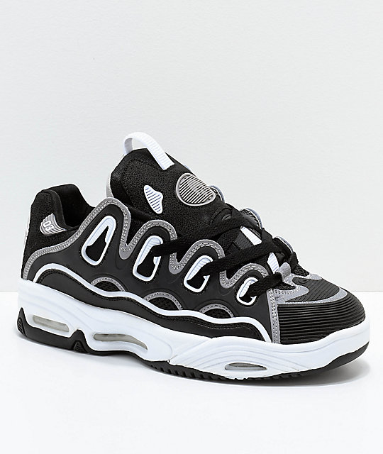 Osiris D3 2001 Black, Grey & White Skate Shoes Zumiez