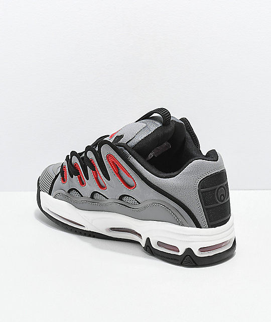 Osiris D3 2001 Grey, Red & Black Skate Shoes Zumiez