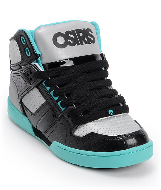 Osiris Kids NYC 83 Black, Gun & Sea Skate Shoes | Zumiez