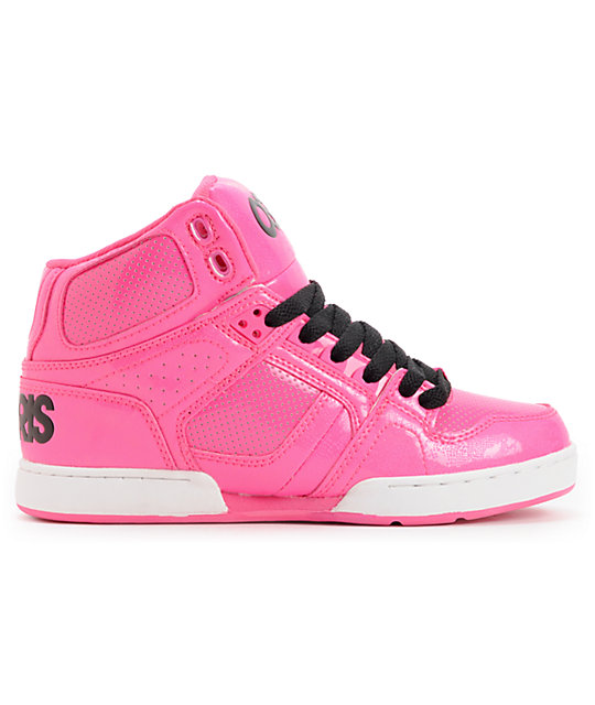 Osiris Kids NYC 83 Pink, Pink & Black Skate Shoes | Zumiez