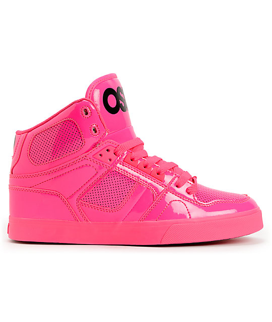 Osiris NYC 83 Pink Blacklight Skate Shoes | Zumiez