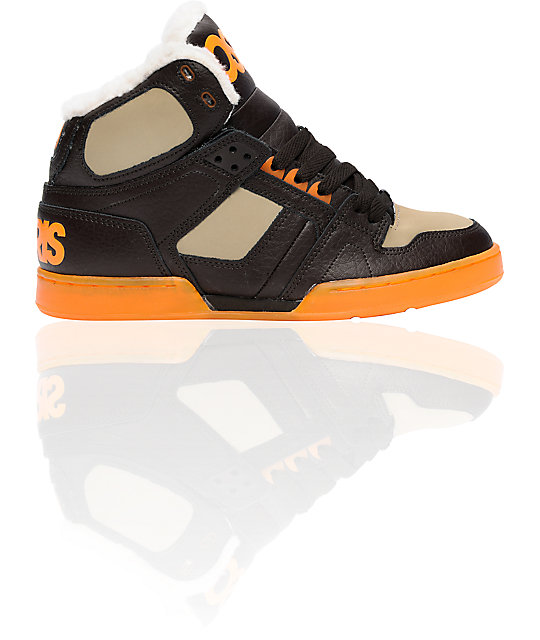 Osiris NYC 83 SHR Brown &amp; Orange Shoes Zumiez