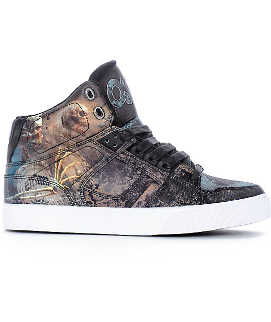 Osiris NYC 83 Vulc Huit Skull Army Skate Shoes | Zumiez