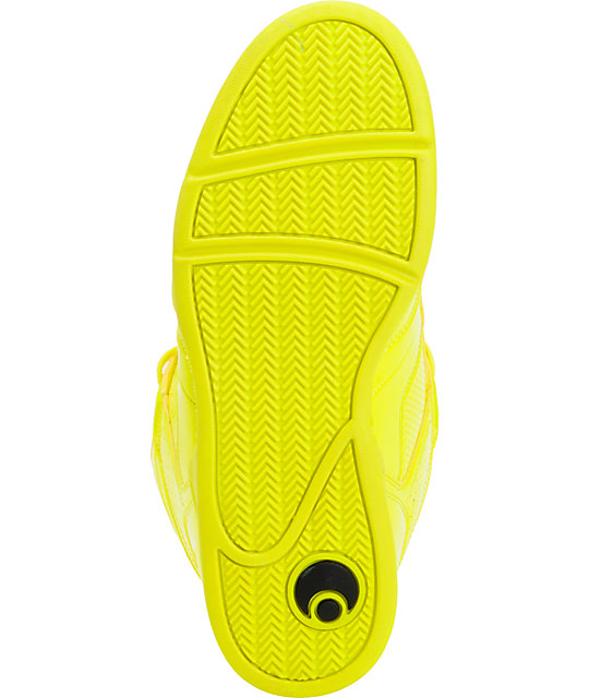 Osiris NYC 83 Yellow Blacklight Skate Shoes | Zumiez