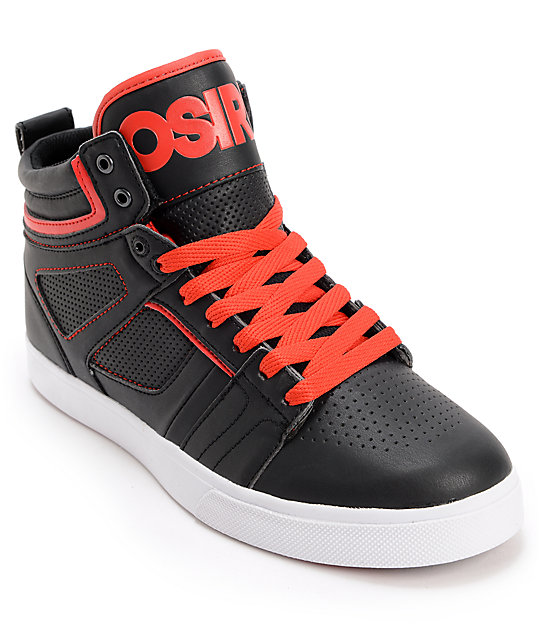 Osiris Raider Black & Red Skate Shoes | Zumiez