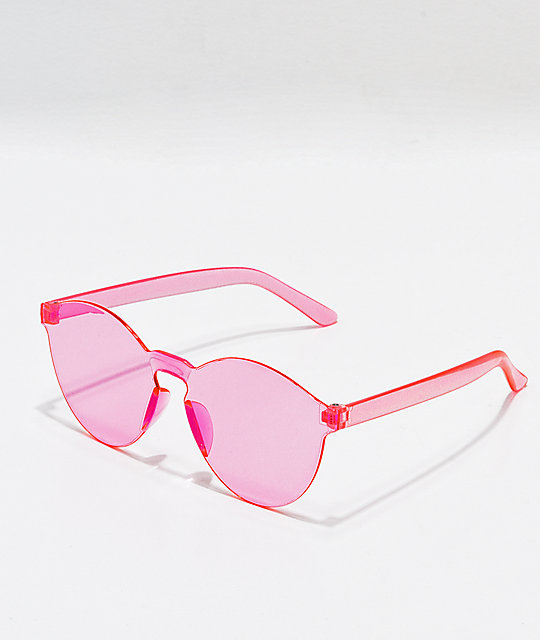 pink fashion glasses