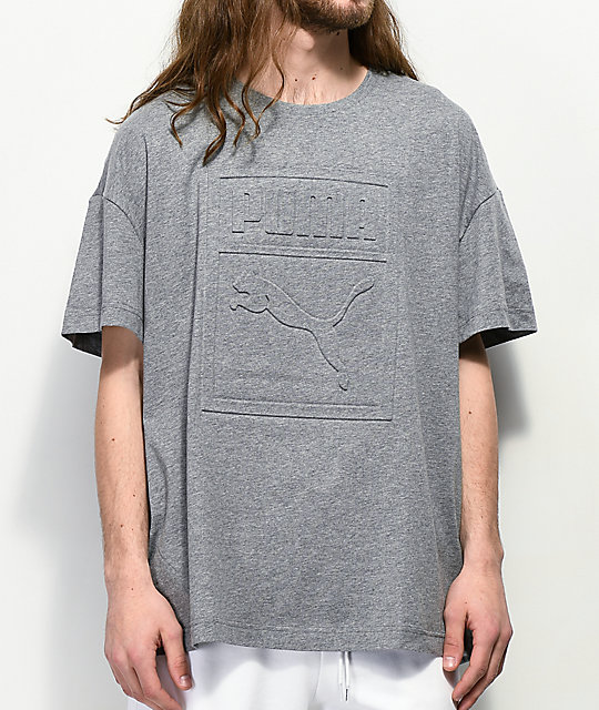 puma grey t shirt