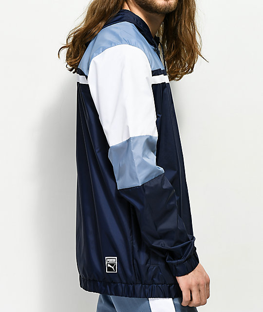 puma archive logo windbreaker