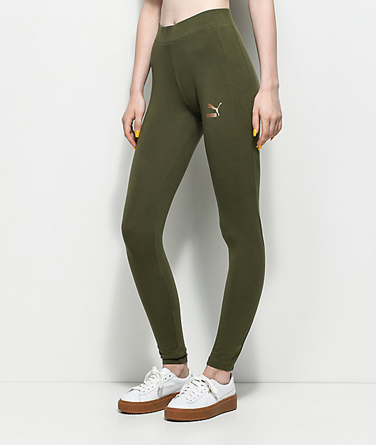 puma green leggings