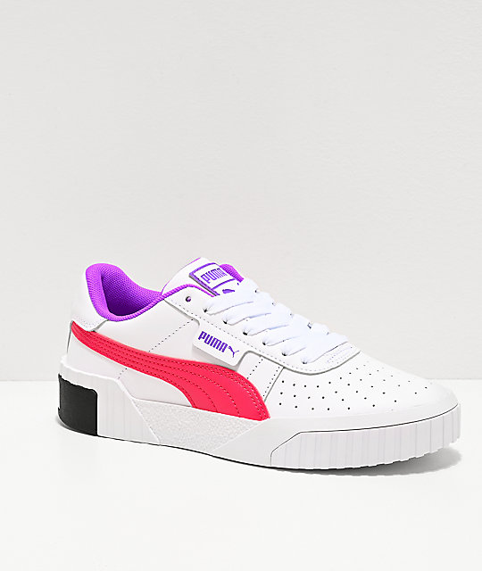 purple and white pumas