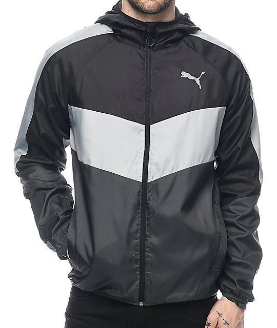 PUMA ESS Colorblock Black Windbreaker 