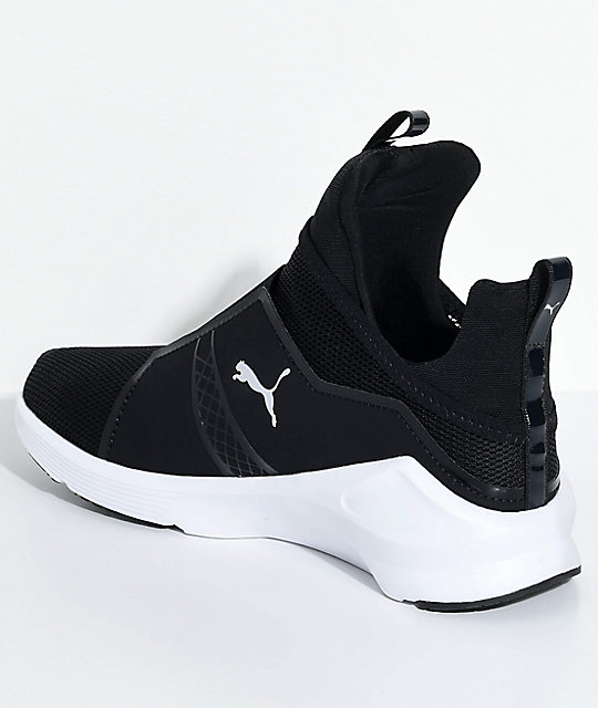 PUMA Fierce Core Black & Silver Shoes | Zumiez