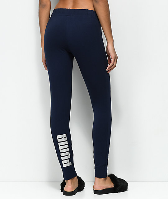 navy puma leggings