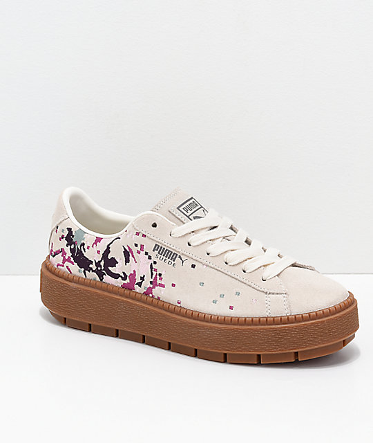 puma suede platform floral femme puma suede platform floral femme