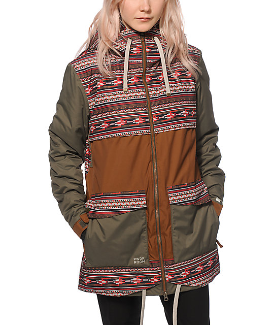 PWDR Room Village Tribal 10K Snowboard Jacket | Zumiez