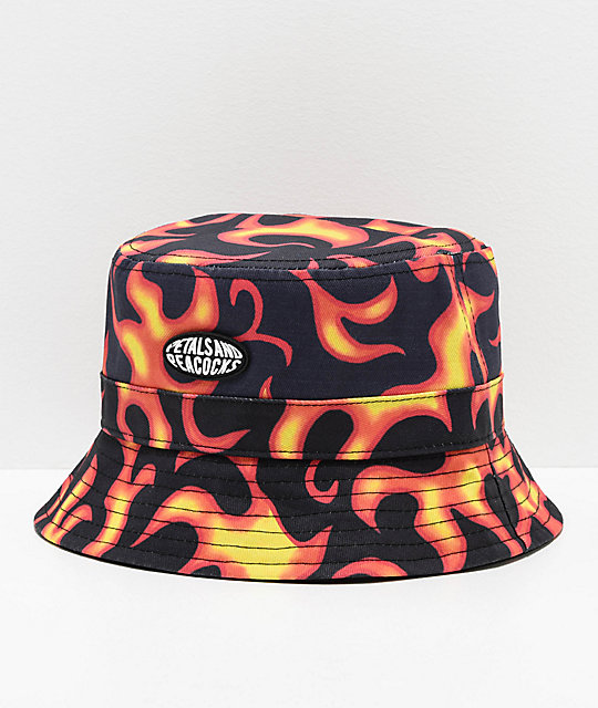 orange bucket hat