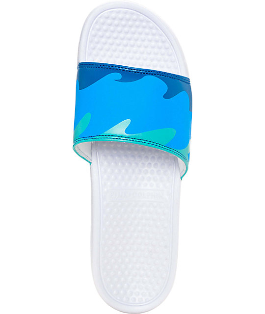 Pink Dolphin Ocean Slide White Sandals | Zumiez