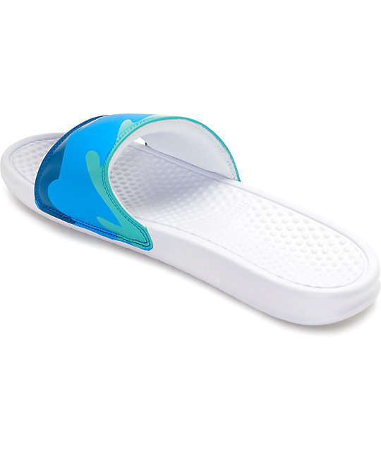 Pink Dolphin Ocean Slide White Sandals | Zumiez