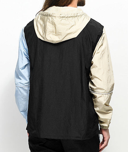 Pink Dolphin Wave Crew Bolt 2.0 Black & Blue Anorak Jacket | Zumiez ... Pink Dolphin Wave Crew Bolt 2.0 Black & Blue Anorak Jacket ...