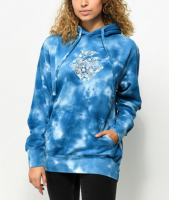 pink dolphin tie dye hoodie