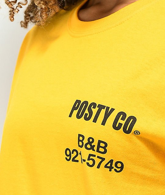 posty co yellow hoodie