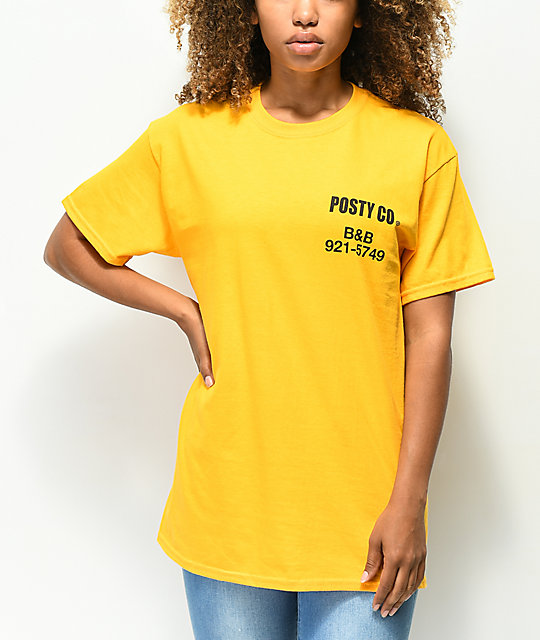 Post Malone Posty Co Yellow T Shirt Zumiez