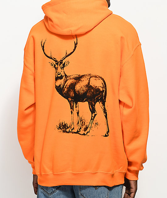 orange hunting hoodie