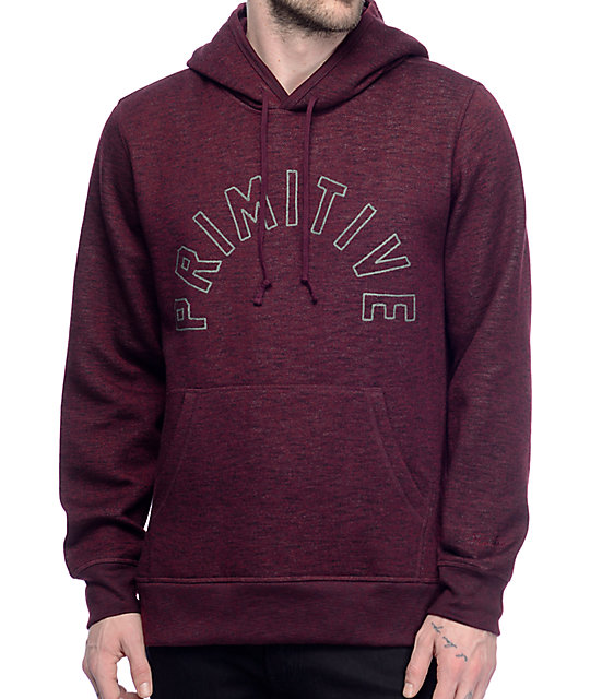 Primitive Arch Burgundy Pullover Hoodie | Zumiez