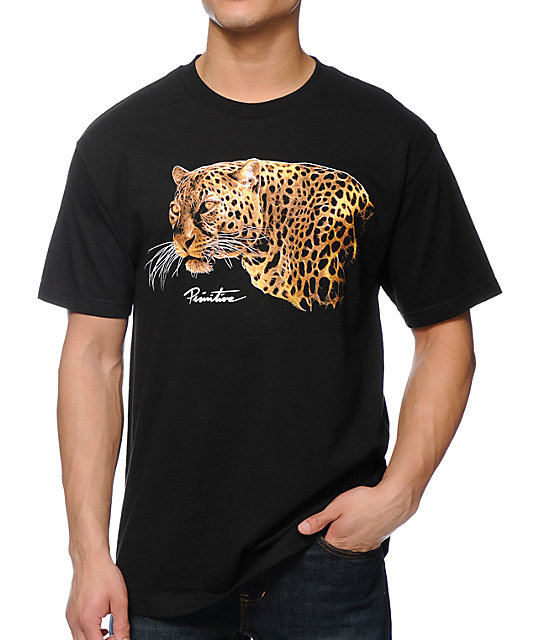 Primitive Big Cat Black T-Shirt