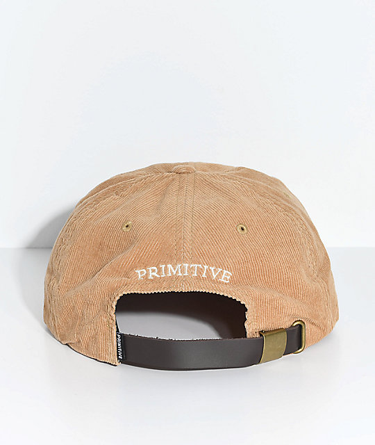 Primitive Classic P Khaki Chord Strapback Hat
