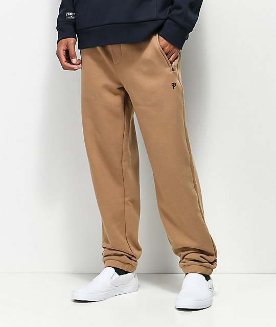 tan sweat pants