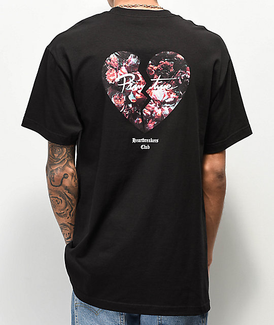 black broken heart shirt