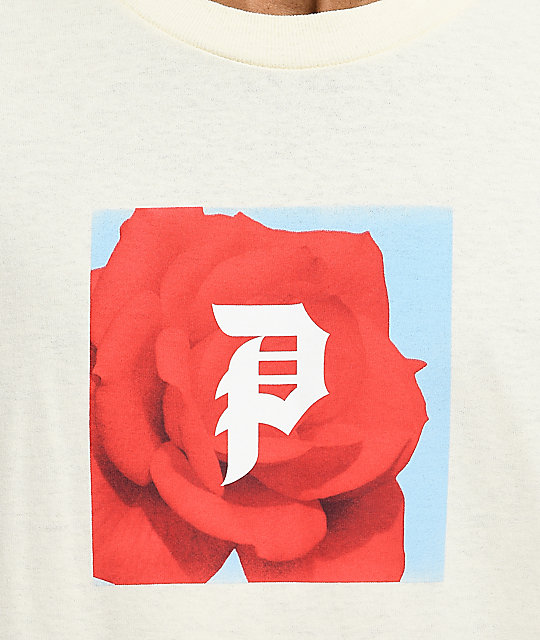 Primitive Red Rose White T-Shirt | Zumiez.ca