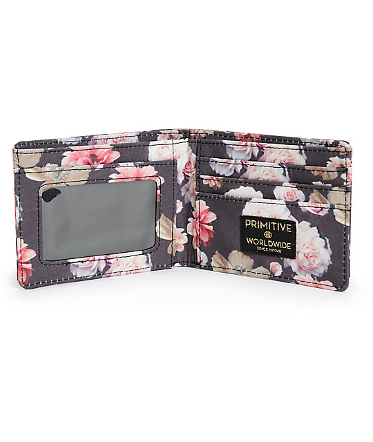 Primitive Rose Noir Bifold Wallet | Zumiez