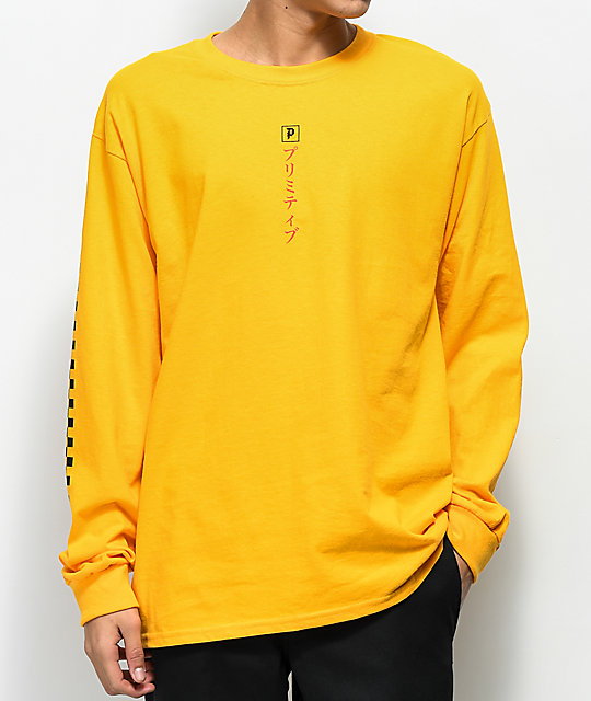 Primitive Samurai Gold Long Sleeve T-Shirt | Zumiez