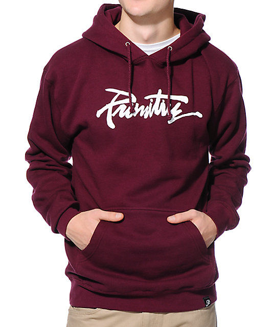 burgundy primitive hoodie