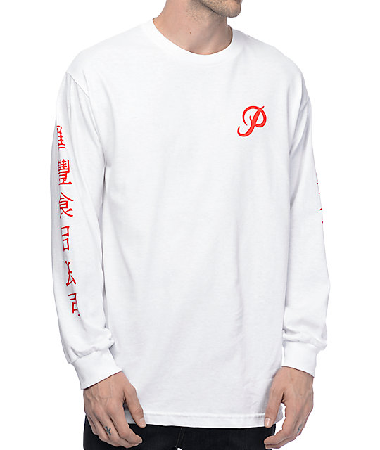 Primitive X Huy Fong White Long Sleeve T-Shirt | Zumiez
